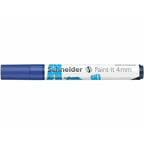 Marker cu vopsea acrilică Paint-It 320 4 mm Schneider Albastru