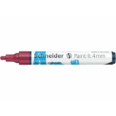 Marker cu vopsea acrilică Paint-It 320 4 mm Schneider Visiniu