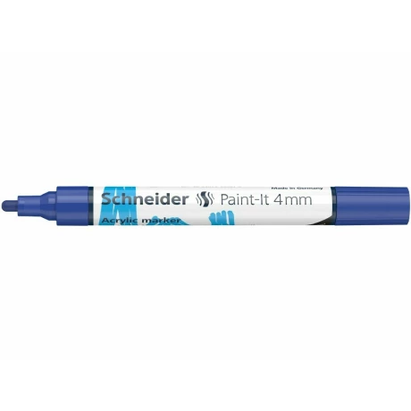 Marker cu vopsea acrilică Paint-It 320 4 mm Schneider Albastru