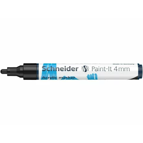 Marker cu vopsea acrilică Paint-It 320 4 mm Schneider Negru