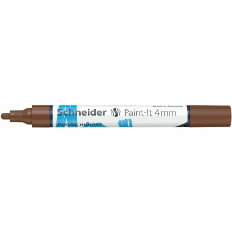 Marker cu vopsea acrilică Paint-It 320 4 mm Schneider Maro