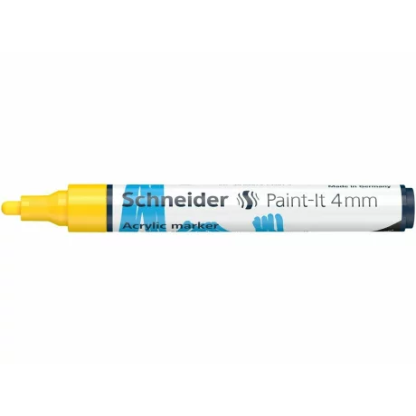 Marker cu vopsea acrilică Paint-It 320 4 mm Schneider Galben