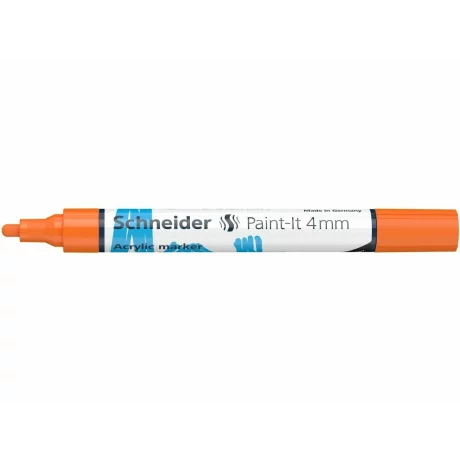 Marker cu vopsea acrilică Paint-It 320 4 mm Schneider Portocaliu