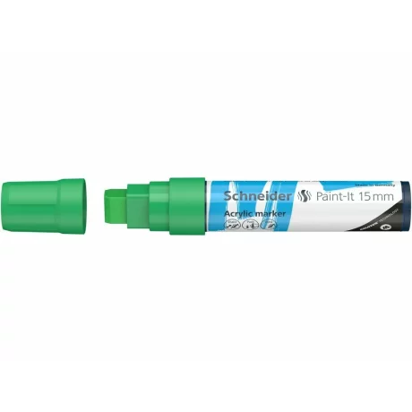 Marker cu vopsea acrilica Paint-It 330 15 mm Schneider Verde