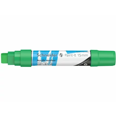 Marker cu vopsea acrilica Paint-It 330 15 mm Schneider Verde