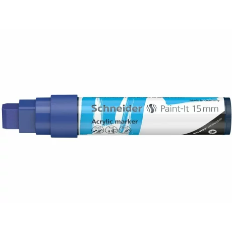 Marker cu vopsea acrilica Paint-It 330 15 mm Schneider Albastru