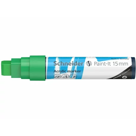 Marker cu vopsea acrilica Paint-It 330 15 mm Schneider Verde