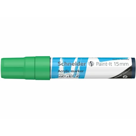 Marker cu vopsea acrilica Paint-It 330 15 mm Schneider Verde