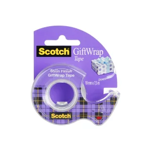Bandă adezivă Gift Wrap cu dispenser, 19 mm x 7,5 m, Scotch