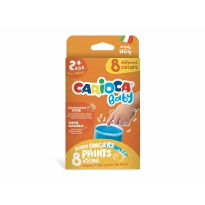 Acuarele Baby Finger Paint 8 x 50 ml, Carioca