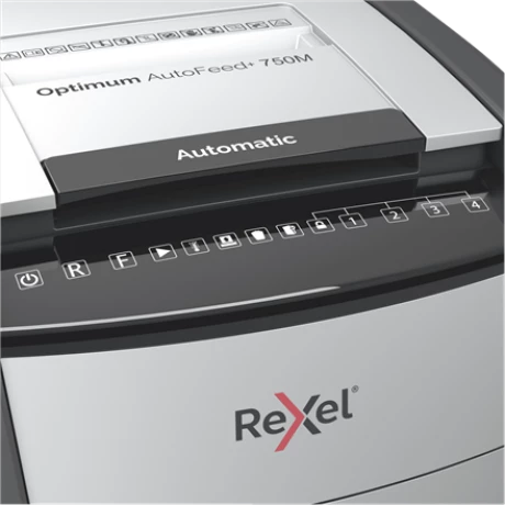 Distrugator automat documente Rexel OPTIMUM 130M , 130 coli,negru-gri, 2020130MEU