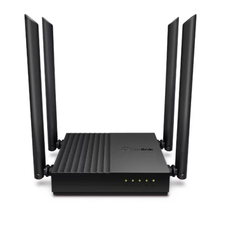 ROUTER TP-LINK wireless 1200Mbps, MU-MIMO, 4 porturi Gigabit, 4 antene externe, Dual Band AC1200 &quot;Archer C64&quot; (include timbru verde 1.5 lei)