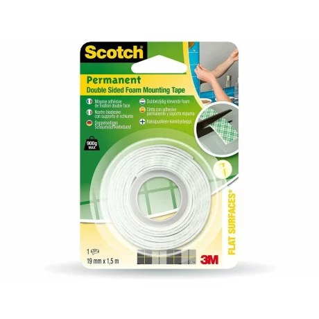 Bandă dublu adezivă pentru montare 19 mm x 1,5 m Scotch