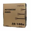 PATCH CORD S/FTP LOGILINK Cat6,  cupru-aluminiu,100 m, alb, AWG23, dublu ecranat CPV0039