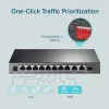 SWITCH TP-LINK 10-Port Gigabit Desktop Switch cu 8-Port PoE+, 123W total power, carcasa metal &quot;TL-SG1210MP&quot; (include timbru verde 1.5 lei)