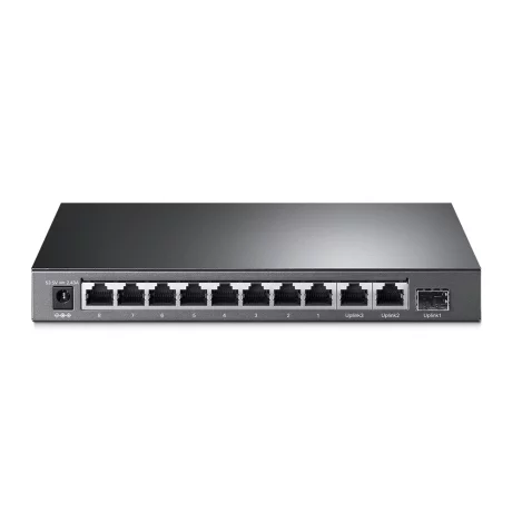 SWITCH TP-LINK 10-Port Gigabit Desktop Switch cu 8-Port PoE+, 123W total power, carcasa metal &quot;TL-SG1210MP&quot; (include timbru verde 1.5 lei)