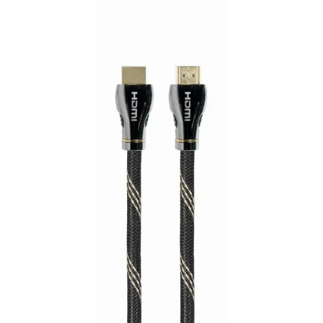 CABLU video GEMBIRD, HDMI (T) la HDMI (T), 3m, HDMI 2.1, premium, conectori auriti, rezolutie maxima 8K (7680 x 4320) la 60 Hz, negru, &quot;CCBP-HDMI8K-3M&quot;