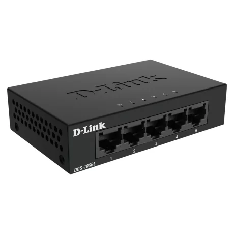 SWITCH D-LINK  5 porturi Gigabit. carcasa metalica, &quot;DGS-105GL&quot; (include timbru verde 1.5 lei)