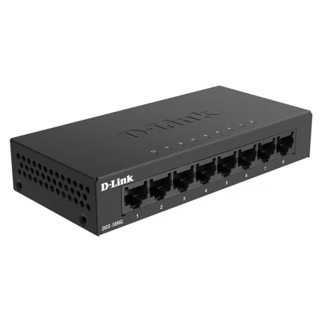 SWITCH D-LINK  8 porturi Gigabit. carcasa metalica, &quot;DGS-108GL&quot; (include timbru verde 1.5 lei)