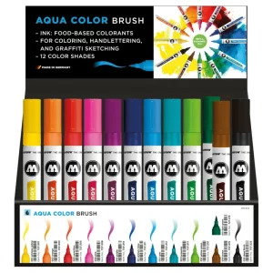 Aqua Color Brush Dispay