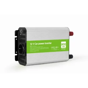 INVERTER GEMBIRD cu sinusoida simulata, Inverter auto,  800W, Schuko x 1, USB 5V / 2.1A, baterie 10-16V, &quot;EG-PWC800-01&quot;, (include TV 3 lei)