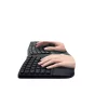 KIT wireless Kensington - ergonomic, &quot;Profit Ergo&quot;, tastatura wireless 104 taste + mouse wireless 1200dpi, palmrest, 5 butoane, rotita scroll, nagreu, &quot;K75406UK&quot;  (include TV 0.75 lei)