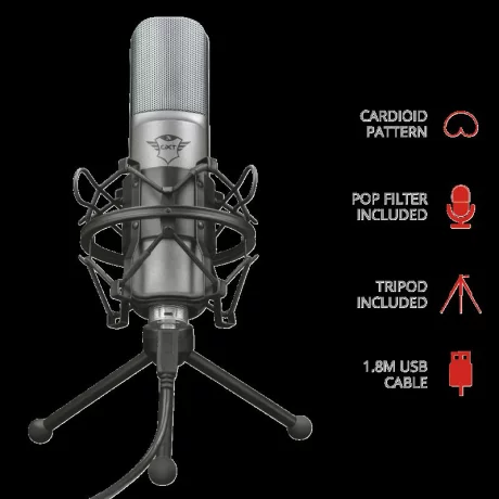 Trust GXT 242 Lance Streaming Mic, &quot;TR-22614&quot; (include TV 0.02 lei)