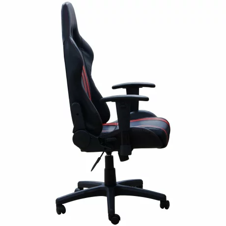 SCAUN GAMING SPACER imitatie piele, black / red,  SPCH-TRINITY-RED