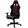 SCAUN GAMING SPACER imitatie piele, black / red,  SPCH-TRINITY-RED