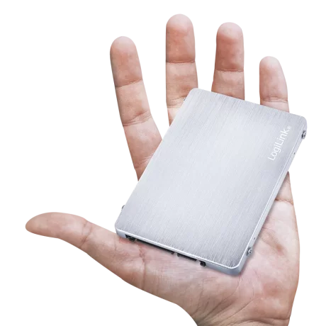 RACK extern LOGILINK, pt 4 x MicroSD, aluminiu, argintiu, AD0022