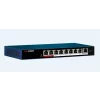 POE switch Hikvision, DS-3E0109P-E/M; L2, Unmanaged, 8x 100M PoE port, 1x 100M uplink port, 802.3af/at, PoE power budget 58W, 250m long distance transmission. &quot;DS-3E0109P-E/M&quot;