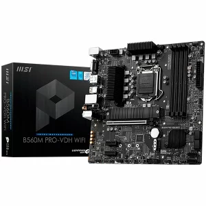 MSI B560M PRO-VDH WIFI,m-ATX,Socket 1200,Intel B560 Chipset,4 DIMMs Dual Channel DDR4 up to 5066(OC)MHz, &quot;B560M_PRO-VDH_WIFI&quot;