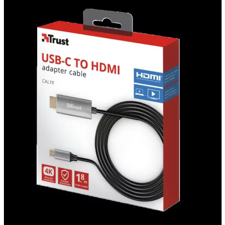 Trust Calyx USB-C to HDMI Adapter Cable, &quot;TR-23332&quot; (include TV 0.06 lei)