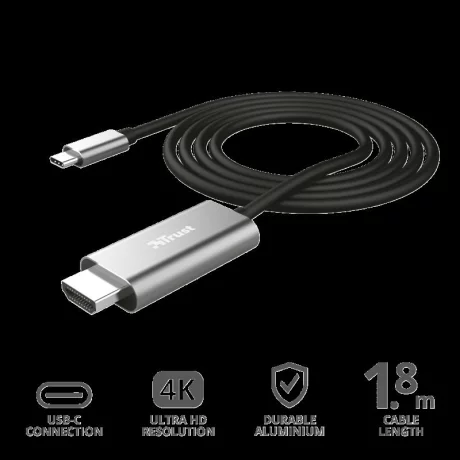 Trust Calyx USB-C to HDMI Adapter Cable, &quot;TR-23332&quot; (include TV 0.06 lei)