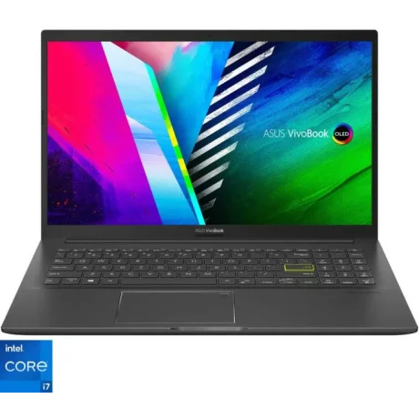 NB Asus Core i7 1165G7 2.8 GHz Mem 8 GB SSD 512 GB Wireless Bluetooth Tastatura iluminata Li-ion 3 Celule 1xHDMI 720p HD camera Greutate 1.8 kg Indie Black &quot;K513EA-L12253&quot; (include TV 3.25lei)