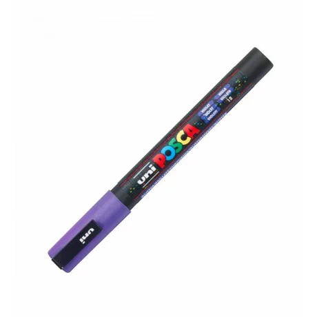 Marker Uni Posca 0.9-1.3Mm PC-3Ml, Violet Cu Sclipici