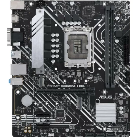 PLACA de BAZA Asus &quot;Prime B660M-K D4&quot;, skt LGA 1700, ATX, Intel B660, 2 x DDR4, max. 128 GB, 4 x SATA, 2 x M.2, 7.1, &quot;Prime B660M-K D4&quot;