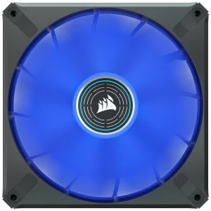 VENTILATOR Corsair, pt carcasa PC, 140 mm, 1600 rpm, LED albastru, 1 ventilator, &quot;CO-9050125-WW&quot;