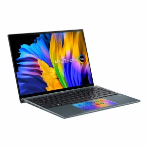 NB Asus 14 inch, 2.8K 2880 x 1800, Intel Core i7, 1165G7, 2.8 GHz, Mem 16 GB, SSD 1 TB, GeForce MX450 , Video 2 GB, WIN 11 Home, Pine Grey, &quot;UX5400EG-KN178W (include TV 3.25lei)