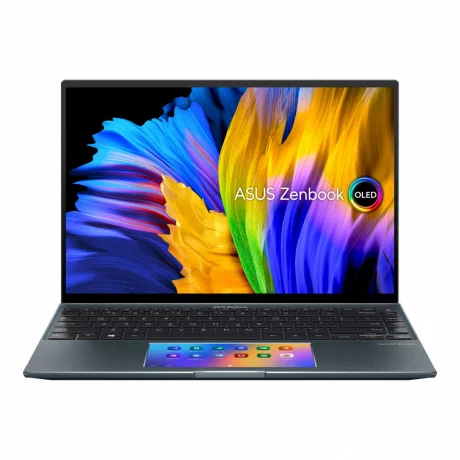 NB Asus 14 inch, 2.8K 2880 x 1800, Intel Core i7, 1165G7, 2.8 GHz, Mem 16 GB, SSD 1 TB, GeForce MX450 , Video 2 GB, WIN 11 Home, Pine Grey, &quot;UX5400EG-KN178W (include TV 3.25lei)