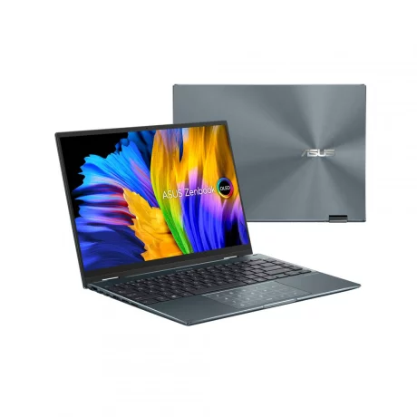 NB Asus 14 inch, 2.8K 2880 x 1800, Intel Core i7, 1165G7, 2.8 GHz, Mem 16 GB, SSD 1 TB, WIN 11 Pro, Pine Grey, &quot;UP5401EA-KN094X (include TV 3.25lei)