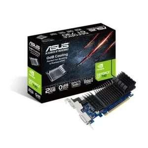 PLACA VIDEO ASUS NVIDIA GeForce GT 730, 2 GB, 64 bit, PCIE 2.0 16x, Memory clock 5010 MHz, GPU clock 902 MHz, 2560x1600, Cooling Heatsink (passive), 1x15pin D-sub, 1xDVI, 1xHDMI,  &quot;GT730-SL-2GD5-BRK&quot;