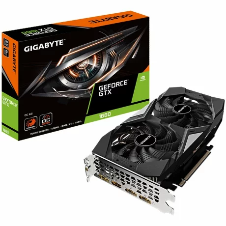 PLACA VIDEO Gigabyte GeForce GTX 1660 GDDR5 6GB/192bit, 1830MHz/8002MHz, PCI-E 3.0 x16, 3xDP, 1xHDMI, &quot;GV-N1660OC-6GD