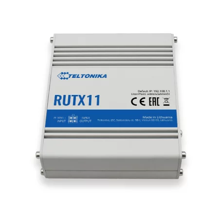 TELTONIKA RUTX11 Industrial 4G LTE router Cat 6 Dual Sim 1x Gigabit WAN 3x Gigabit LAN WiFi 802.11 AC, &quot;RUTX11000000&quot; (include TV 1.5 lei)