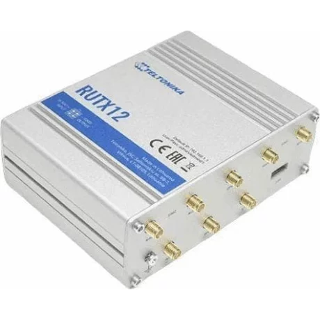 TELTONIKA RUTX12 Industrial 4G LTE router Cat 6 Dual Sim 1x Gigabit WAN 3x Gigabit LAN WiFi 802.11 AC, &quot;RUTX12000000&quot; (include TV 1.5 lei)
