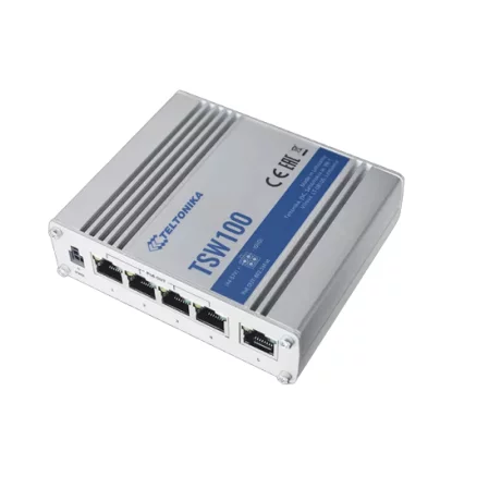 TELTONIKA TSW100 INDUSTRIAL UNMANAGED POE SWITCH 4 PORTS POE 802.3AF/AT 60W, &quot;TSW100&quot; (include TV 1.5 lei)