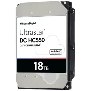 WD Ultrastar DC HC550 18TB HDD SATA Ultra 512MB 7200RPM 512E SE NP3 DC HC550 3.5inch Bulk - WUH721818ALE6L4, &quot;0F38459&quot;