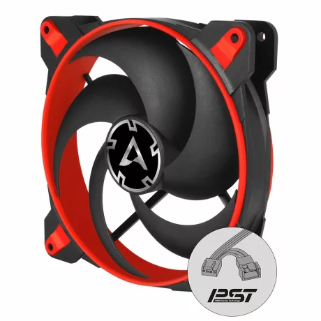 VENTILATOR ARCTIC PC 140x140x28 mm,  &quot;BioniX P140&quot;, w/ PWM &amp;amp; cablu PST, high static pressure, red &quot;ACFAN00127A&quot;