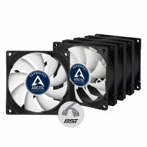 VENTILATOR ARCTIC PC  80x80x25 mm,  &quot;F8 PWM PST - 5 pack&quot;, w/ PWM &amp;amp; cablu PST, low noise FD bearing &quot;ACFAN00064A&quot;