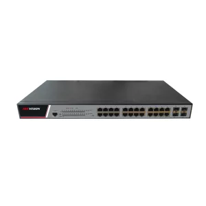 SWITCH 24PORT GIGABIT POE FULL MANAGED, &quot;DS-3E2528P&quot; (include TV 1.75lei)